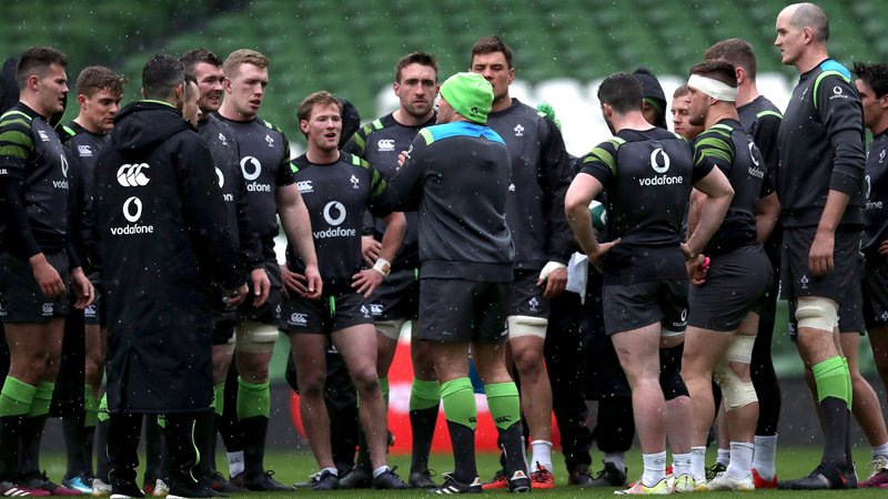 Joe Schmidt with Irish Team